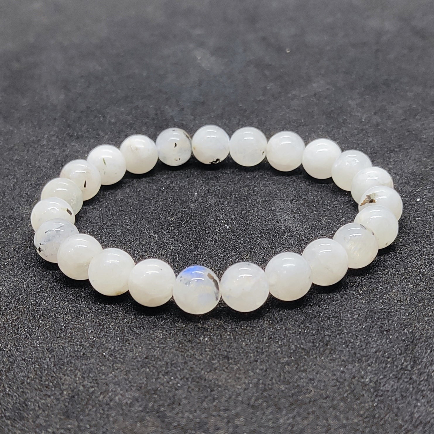 Rainbow Moonstone Natural With Certified Bracelet
